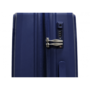 Мала валіза Airtex 223 з поліпропілену на 38 л з розширювальною блискавкою Синій