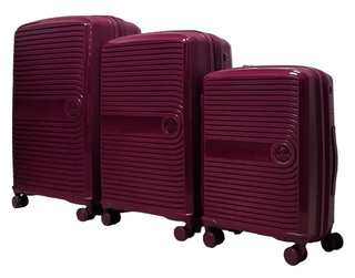 Набор чемоданов Airtex 223 из полипропилена Бордовый