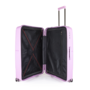Большой чемодан Airtex 245 из полипропилена на 108 л + расширительная молния весом 3,8 кг Розовый