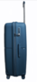Большой чемодан Airtex 245 из полипропилена на 108 л + расширительная молния весом 3,8 кг Синий