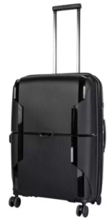 Средний чемодан Airtex 245 из полипропилена на 75/84 л весом 3,3 кг Черный