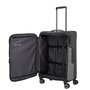 Середня тканинна валіза Travelite Viia на 70/80 л вагою 2,9 кг Сірий