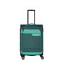 Средний тканевый чемодан Travelite Viia на 70/80 л весом 2,9 кг Зеленый