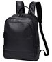 Рюкзак кожаный с отделом для ноутбука Tiding Bag Черный