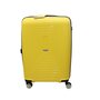 Середня валіза Airtex 241 з поліпропілену на 70/80 л Жовтий