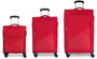 Велика тканинна валіза Gabol Lisboa на 103/113 вагою 3,7 кг Червона