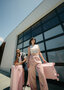 Велика валіза Heys Pastel на 97/116 л вагою 4,6 кг із полікарбонату Рожевий