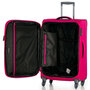 Большой тканевый чемодан Swissbrand Silkeborg на 103/113 л весом 4 кг Красный