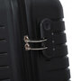 Средний чемодан Semi Line на 78 л весом 3,6 кг из полипропилена Черный