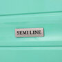 Велика валіза Semi Line на 98 л вагою 3,8 кг з поліпропілену Зелений