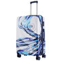 Большой чемодан Semi Line на 97 л весом 4,3 кг из пластика Голубой