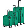 Велика тканинна валіза Travelite Adria на 90/97 л вагою 3,4 кг Зелена