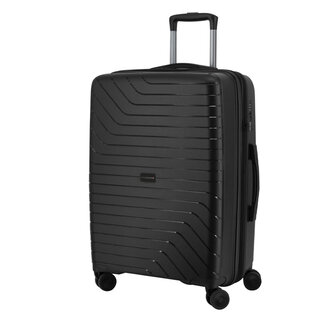 Средний чемодан Swissbrand Eden на 78/90 л весом 3,6 кг из полипропилена Черный