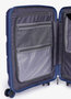 Велика валіза V&amp;V TRAVEL METALLO на 105/115 л вагою 4,5 кг з поліпропілену Синій