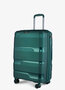 Середня валіза V&amp;V TRAVEL METALLO на 75/85 л вагою 3,1 кг Зелений