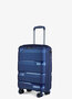 Мала валіза V&amp;V TRAVEL METALLO ручна поклажа на 38 л вагою 2,4 кг з поліпропілену Синій