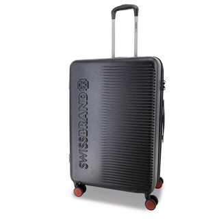 Середня валіза Swissbrand Enstone на 90/103 л вагою 3,4 кг Чорний