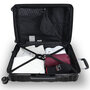 Средний чемодан Swissbrand Freya на 71/81 л весом 3,5 кг Черный
