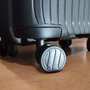 Мала валіза Swissbrand Narberth ручна поклажа на 36 л вагою 2,2 кг із поліпропілену Чорний