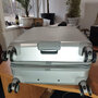 Очень большой чемодан Swissbrand Rome на 152/174 л весом 5 кг Серебристый