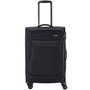 Средний тканевый чемодан Travelite Chios на 60/66 л весом 2,9 кг Черный