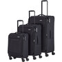 Большой тканевый чемодан Travelite Chios на 90/97 л весом 3,4 кг Черный