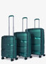 Комплект чемоданов V&amp;V Travel из полипропилена Зеленый