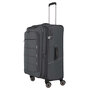 Легкий средний тканевый чемодан Travelite Skaii на 62/67л весом 2,4 кг Антрацит