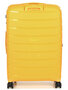 Большой чемодан Snowball 61303 из полипропилена на 107/121 л Желтый