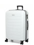 Средний чемодан Snowball 61303 на 66/79 из полипропилена Белый