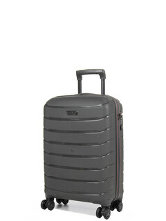 Маленький чемодан Snowball 61303 ручная кладь на 36 л из полипропилена Серый