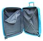 Дорожный чемодан гигант из пластика 116/135 л. Vip Collection Galaxy 28 бирюзовый