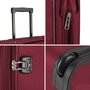 Малый дорожный чемодан 2-х колесный 43/49 л. CARLTON Roma фиолетовый; черный; красный
