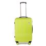 Средний дорожный чемодан из пластика на колесах Sumdex La Finch, 65/70 л. салатовый