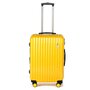 Средний женский пластиковый чемодан на колесах Sumdex La Finch, 65/70 л. желтый
