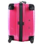 Большой дорожный чемодан на колесах из пластика Sumdex DOV DOT II, 92/106 л. розовый