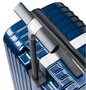 Дорожный чемодан гигант из поликарбоната 4-х колесный 110 л. Carlton Stark темно-синий