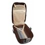 Малый дорожный чемодан из пластика 2-х колесный 53 л. Verus Casablanca 22 Dark Coffee коричневый