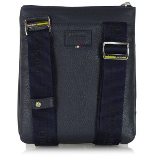 Acciaio Formula 0,8 л сумка на плечо из натуральной кожи синяя