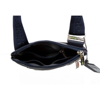 Acciaio Formula 1,5 л сумка на плечо из натуральной кожи синяя