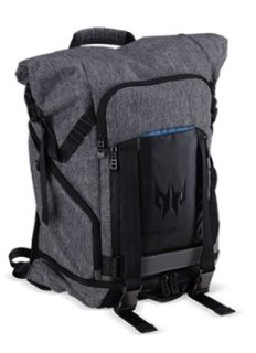 Acer PREDATOR GAMING ROLLTOP BACKPACK FOR 15" NBS GRAY N TEAL BLUE (RETAIL PACK)
