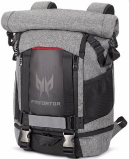 Acer PREDATOR GAMING ROLLTOP BACKPACK (PBG6A0) GRAY BLACK (RETAIL PACK)
