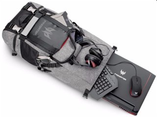 Acer PREDATOR GAMING ROLLTOP BACKPACK (PBG6A0) GRAY BLACK (RETAIL PACK)