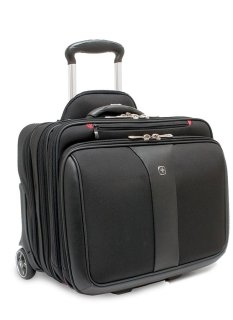 Бизнес кейс-пилот Wenger Patriot на 25 л со съемной сумкой для ноутбука до 16 д Черный 