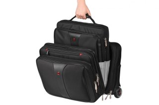 Бизнес кейс-пилот Wenger Patriot на 25 л со съемной сумкой для ноутбука до 16 д Черный 