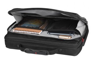 Бизнес кейс-пилот Wenger Patriot на 25 л со съемной сумкой для ноутбука до 16 д Черный 