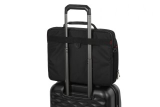 Бизнес кейс-пилот Wenger Patriot на 25 л со съемной сумкой для ноутбука до 16 д Черный 