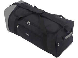 Большая дорожная складная сумка 87 л Azure Foldable Extralight Black/Grey