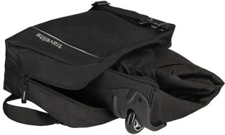 Большая дорожная сумка на 2-х колесах 105/128 л Travelite Basics Black