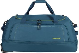 Большая дорожная сумка на 2-х колесах 105/128 л Travelite Basics Petrol